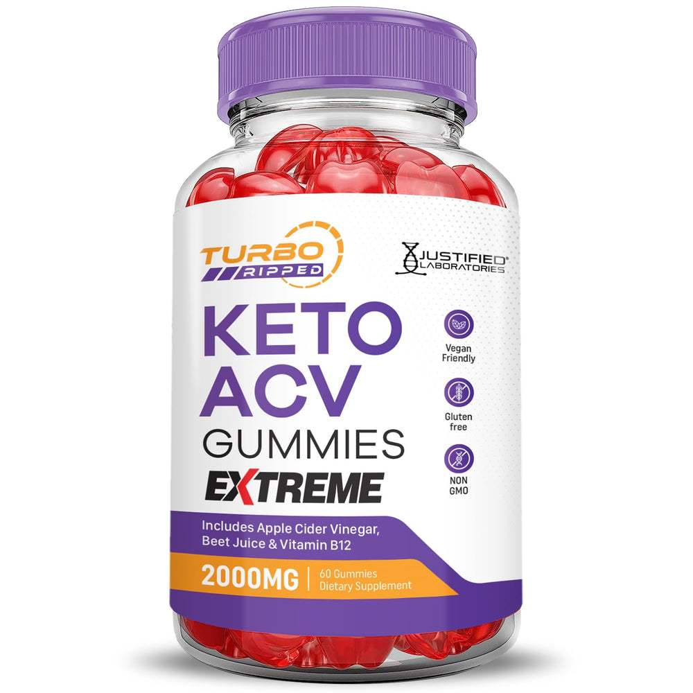 Justified Labs Turbo Ripped Keto ACV Gummies texture from pectin base