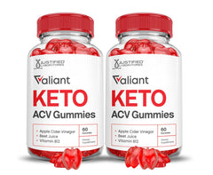 Justified Laboratories Valiant Keto ACV gummies bottle for daily wellness