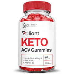 Justified Laboratories Valiant Keto ACV gummies texture close-up for a chewy bite