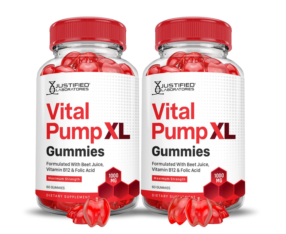 Justified Laboratories Vital Pump XL bottle front for easy daily wellness support.