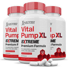 Justified Laboratories Vital Pump XL Extreme bottle pour for quick daily ritual and energy support