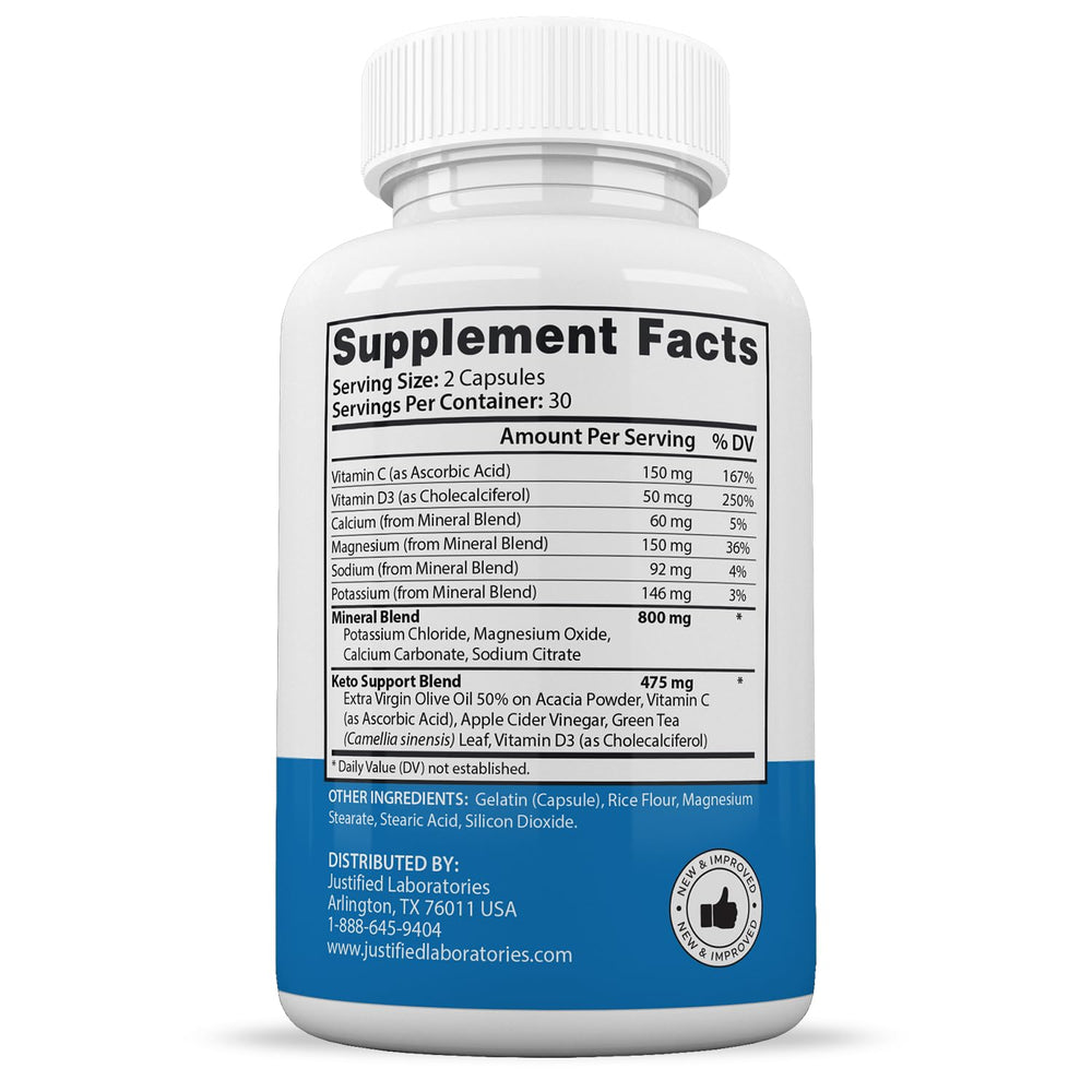 Justified Lean Time Keto Pills three-pack packaging for value.