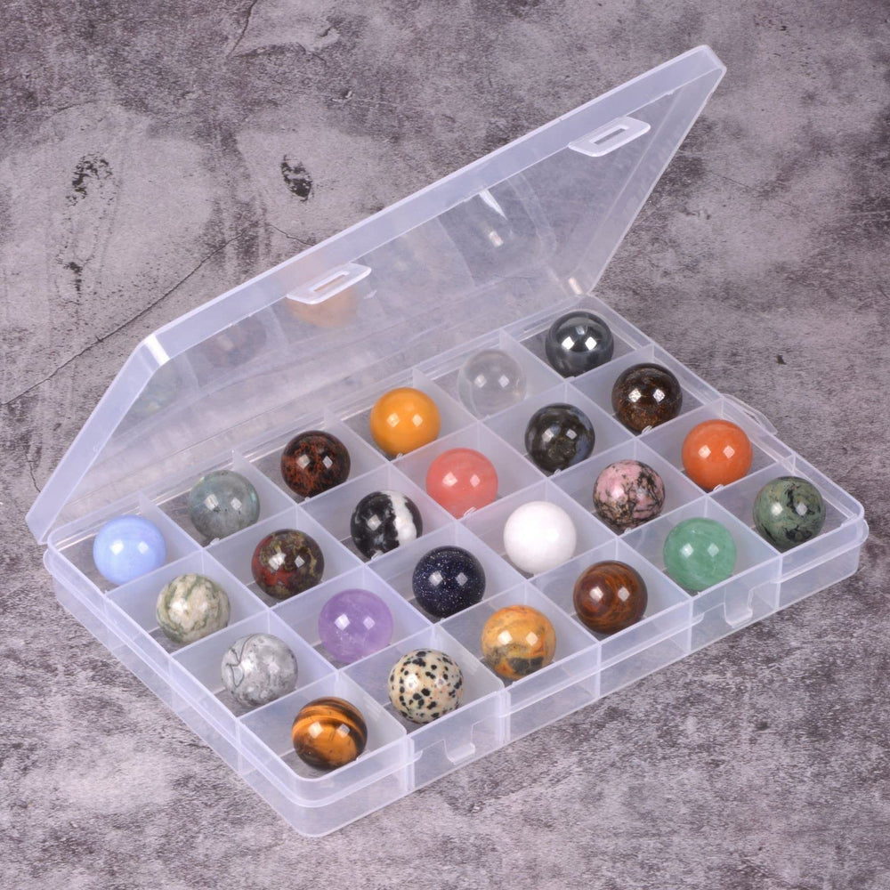 Justinstones polished stone sphere 20mm adds color to vases or tanks