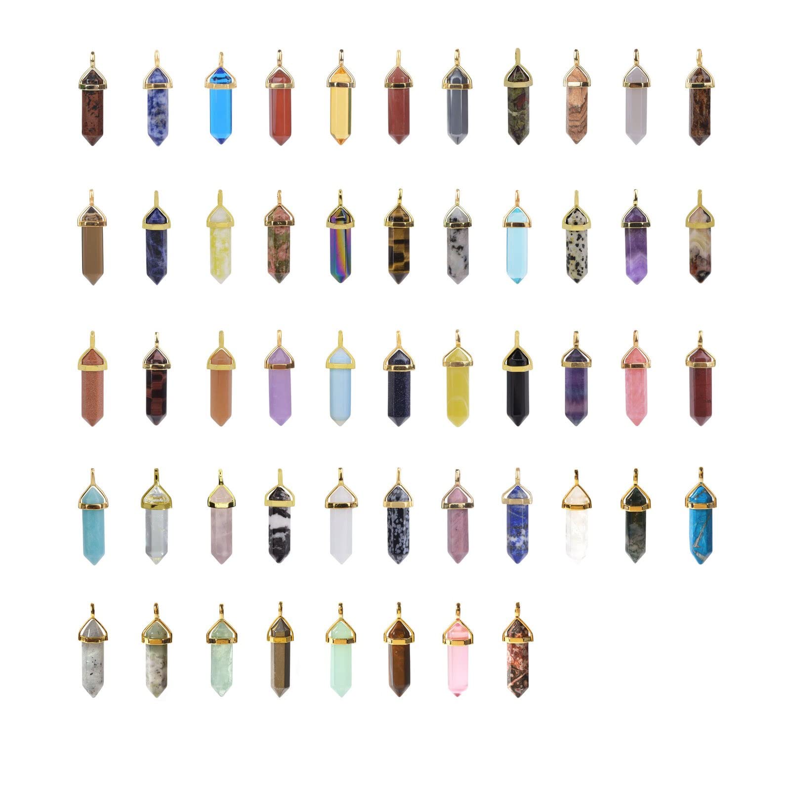 Justinstones hand-glued-cap detail on pendants highlights authenticity
