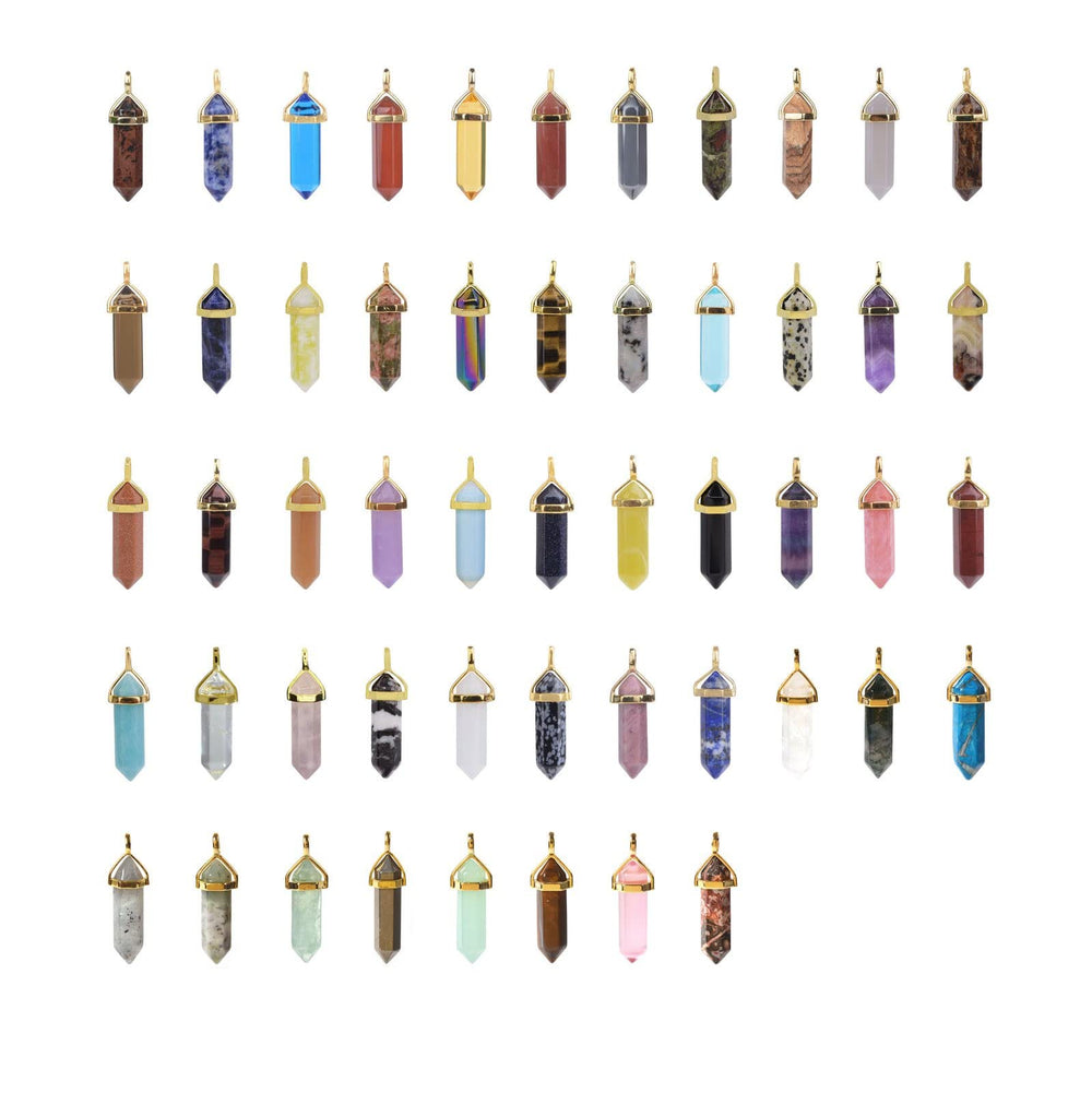 Justinstones hand-glued-cap detail on pendants highlights authenticity