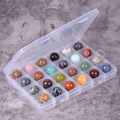 Justinstones storage box 24-piece set to keep orbs organized
