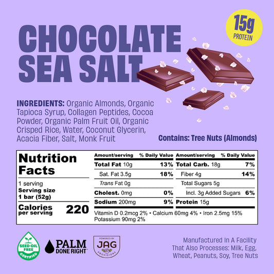 JUSTNOSH 12-pack variety display highlights gluten-free, dairy-free, seed oil-free snack options.