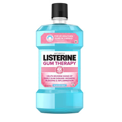 JUSTSWAGDDEEFF Listerine Gum Therapy Glacier Mint 1L bottle front for a refreshing rinse
