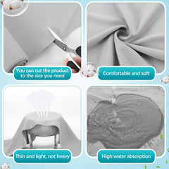 Jutom antibacterial silver fold roll soft, breathable protection against microbes.