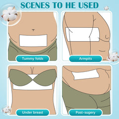 Jutom postoperative-care skinfold roll adaptable to various body parts.