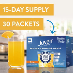 Juven orange flavor dissolves easily in water