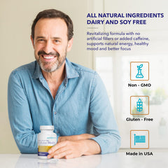 Juvenon Cellular Health taking tablet with meal suggests a convenient daily routine.