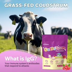 JUYIHEAL Colostrum Gummies kid-friendly design; tasty daily wellness aid.