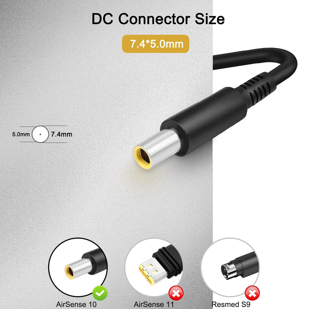 Close-up of JUYOON DA-90-F24 AC adapter label for easy identification