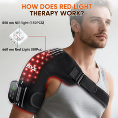 JVKOOL cordless shoulder massager enables ready-to-use portability.