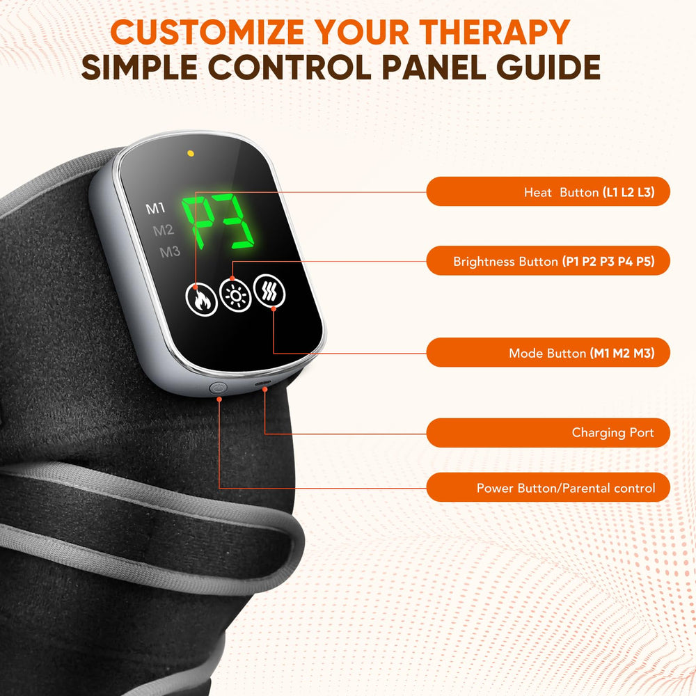 JVKOOL Knee Massager breathable elastic material stays secure.