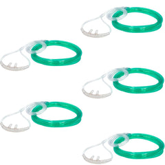 JWYN 5pk Salter Style 50ft adult oxygen cannula with flexible tubing for comfortable home use