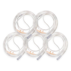 JWYN Salter Style adult nasal cannula with 50 ft tubing, 5-pack, for uninterrupted comfort