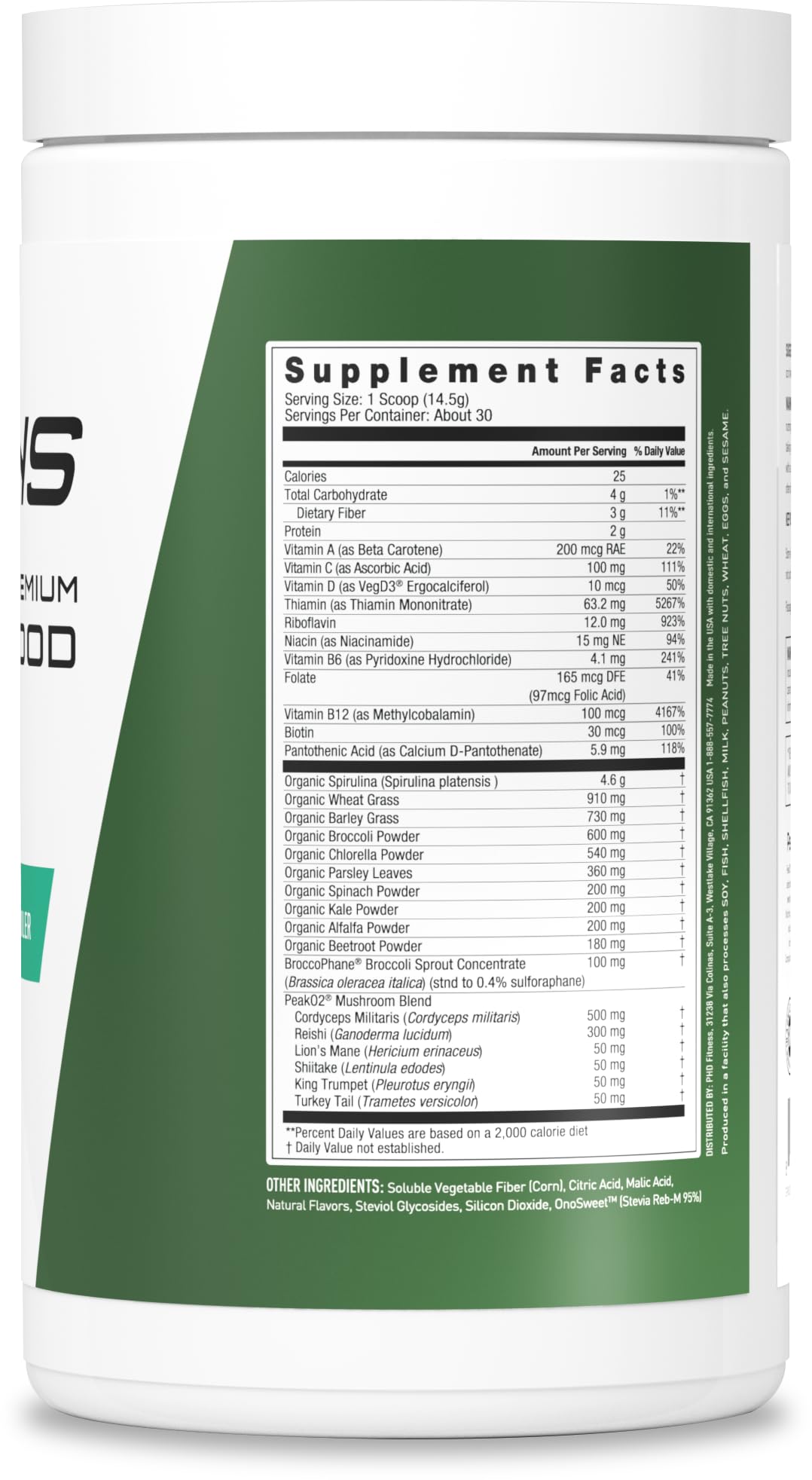 JYM Greens scoop highlights digestive enzymes for better nutrient absorption.