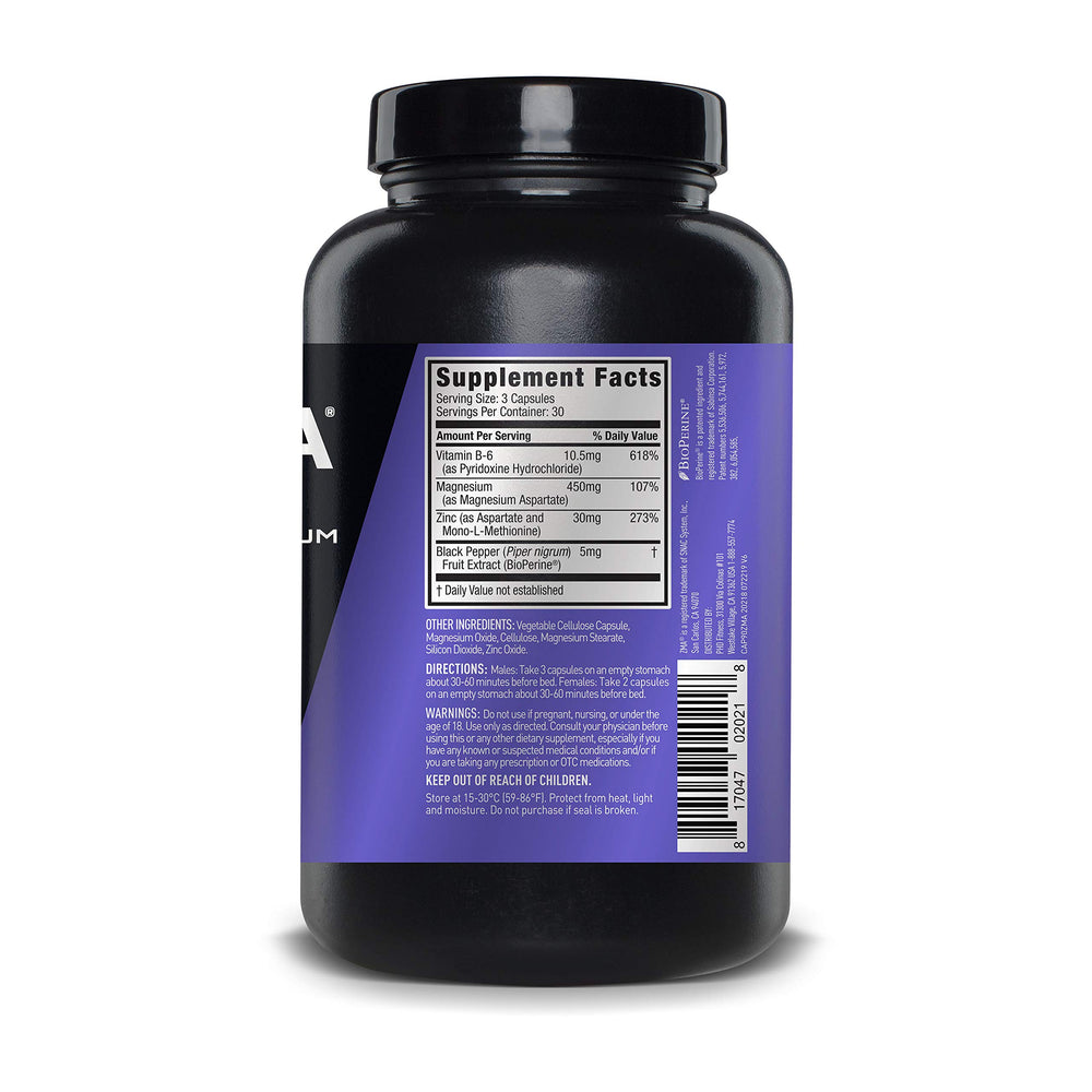 Magnesium aspartate ingredient detail in JYM ZMA JYM capsules