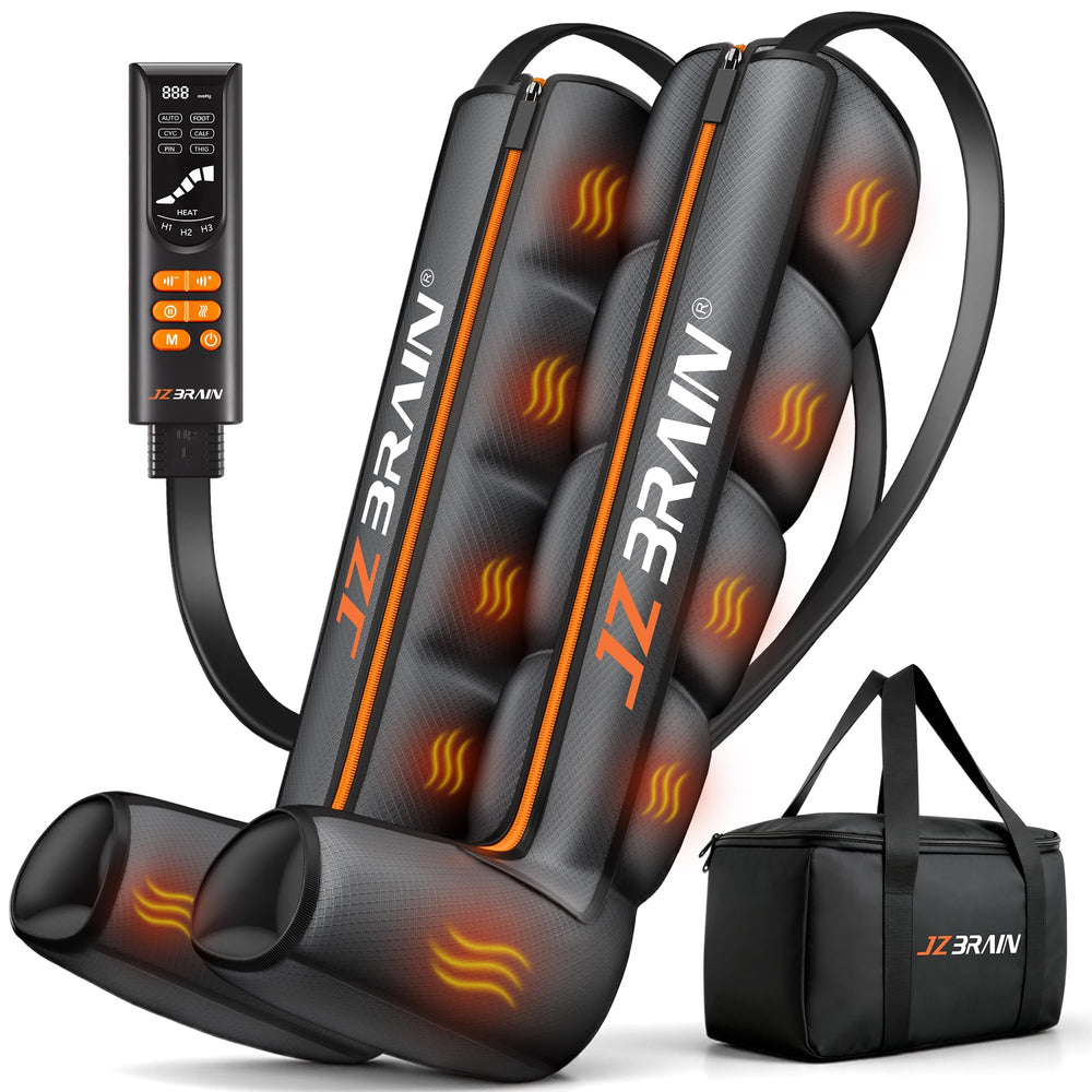 JZBRAIN air compression leg boots provide full-leg sequential massage for recovery