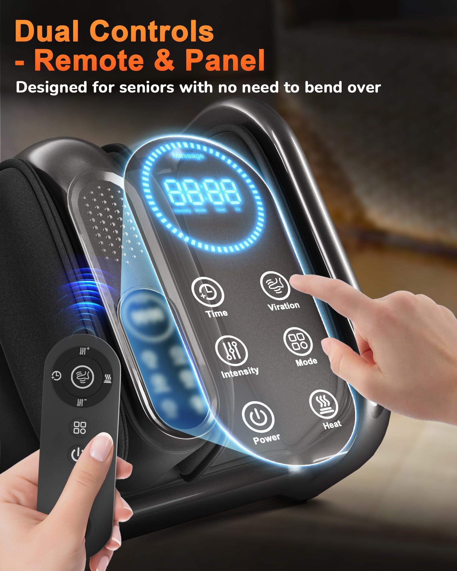 JZBRAIN dual-zone heating under soles close-up for targeted warmth.