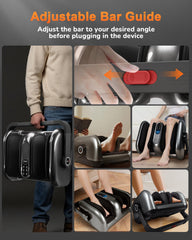 JZBRAIN compact foot massager silhouette showing dimensions for easy placement.