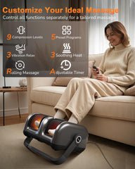 JZBRAIN foot massager heat plates close-up for steady warmth during sessions.