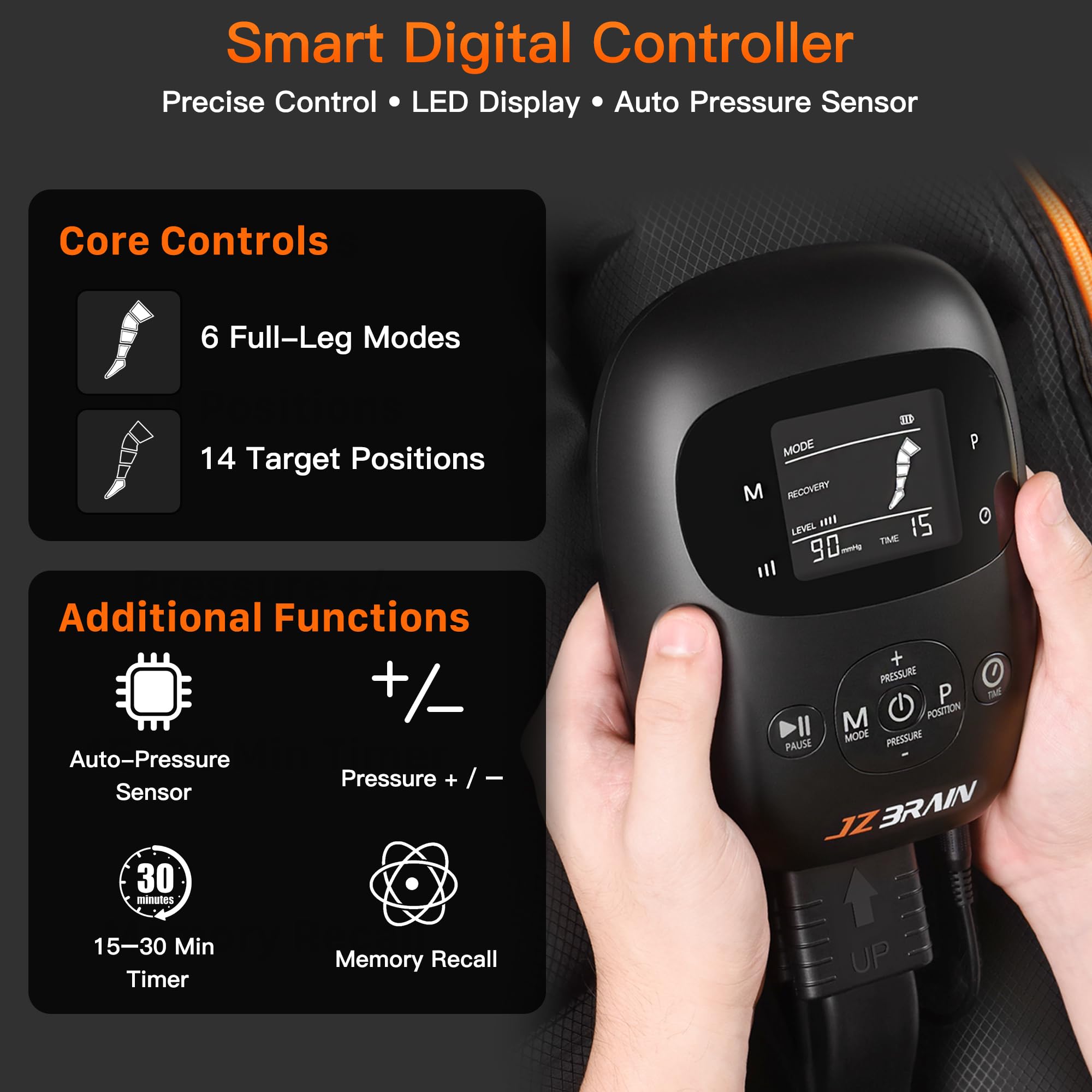 JZBRAIN portable use outdoors concept with rechargeable battery visible
