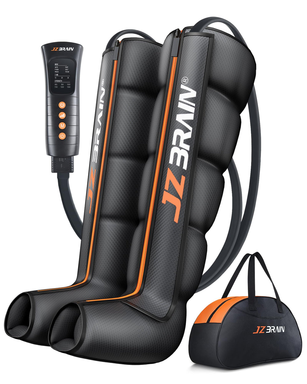 JZBRAIN sequential air compression boot on leg for targeted circulation support.