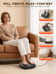 JZBRAIN Shiatsu Foot Massager auto timer for safe, convenient use