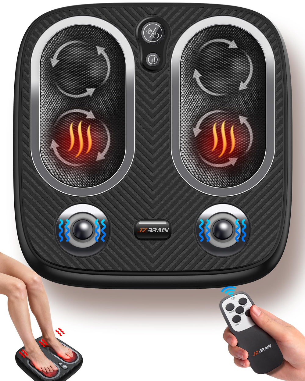 JZBRAIN Shiatsu Foot Massager with open design for quick, breathable relief