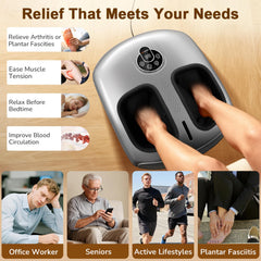 JZBRAIN dual rollers delivering targeted kneading across the forefoot and heel