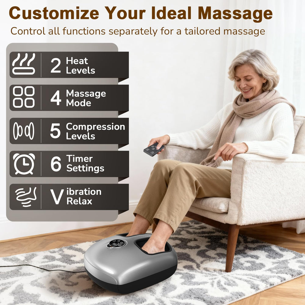 JZBRAIN massager side controls close-up for easy heat and pressure adjustments