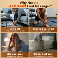 JZBRAIN timer with auto shut-off helps plan worry-free sessions.