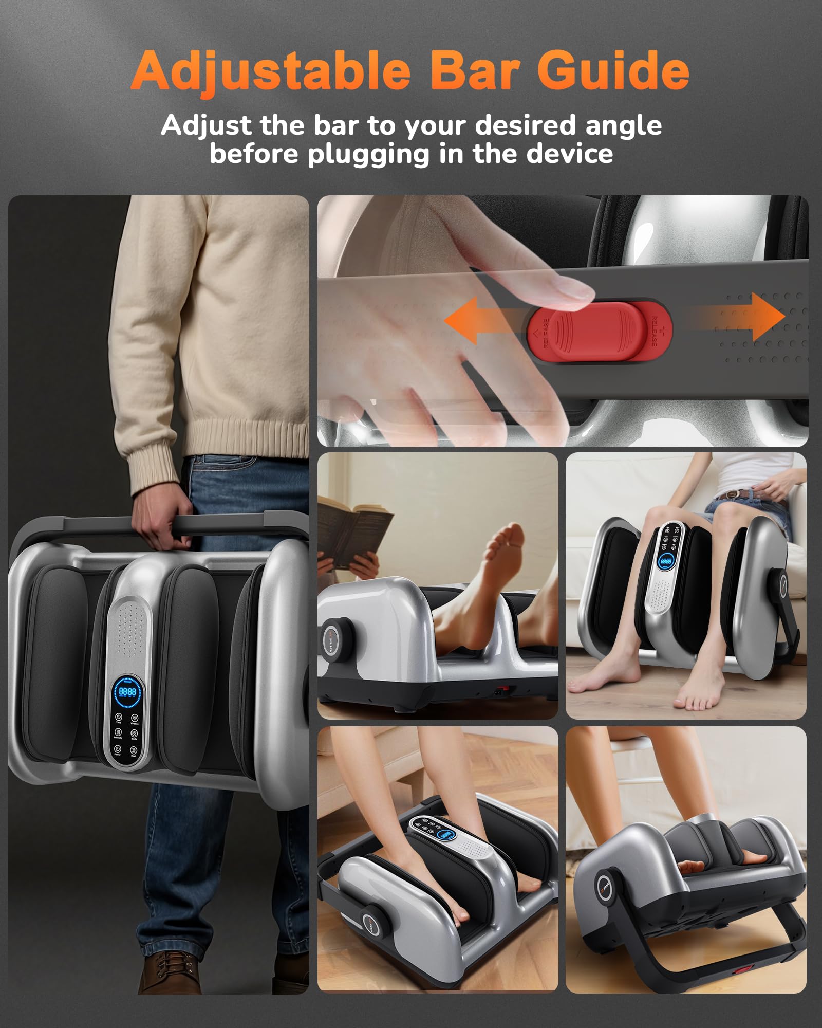 JZBRAIN compact footprint fits beside sofa or bed for easy access.