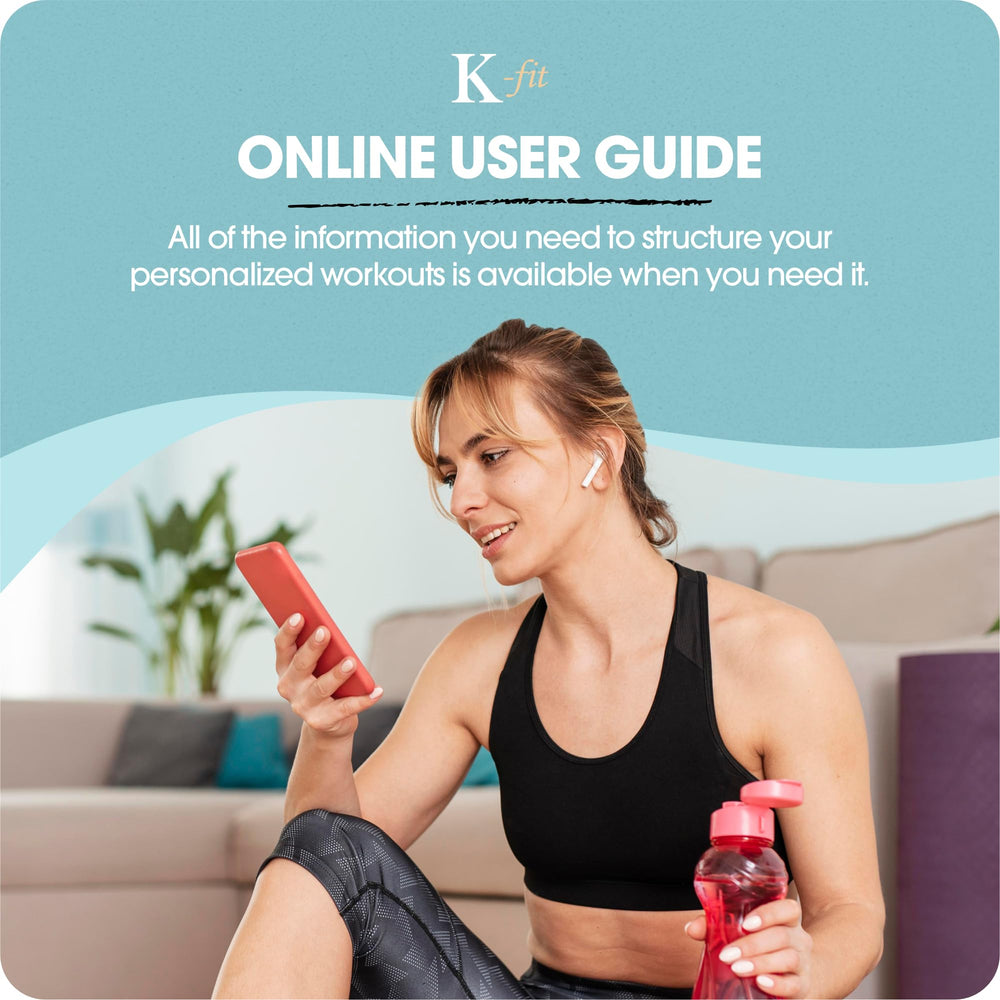 K-Fit waterproof silicone supports shower workouts and lubrication use.