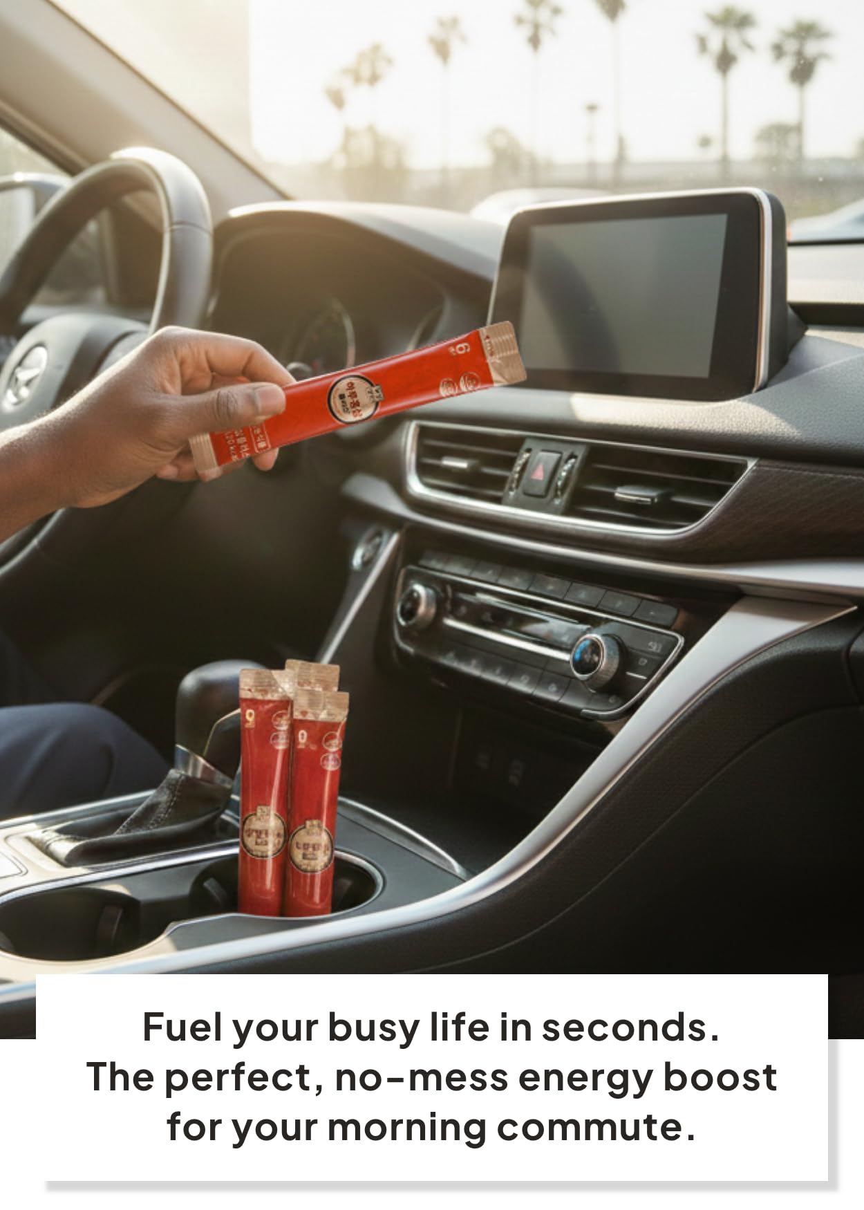 Slim stick design fits home, office, and travel.