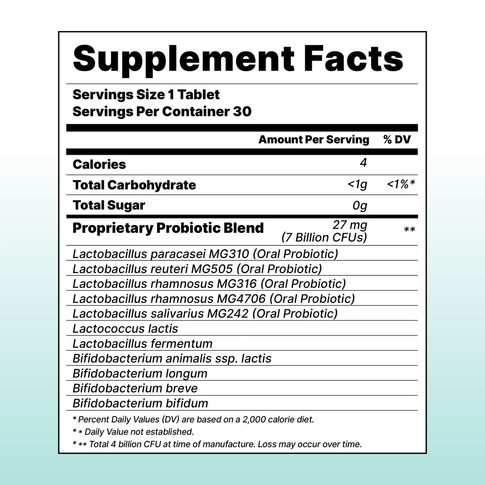 K-NUTRA Dentifresh Mint 30 tablets in a travel-friendly pack for everyday use