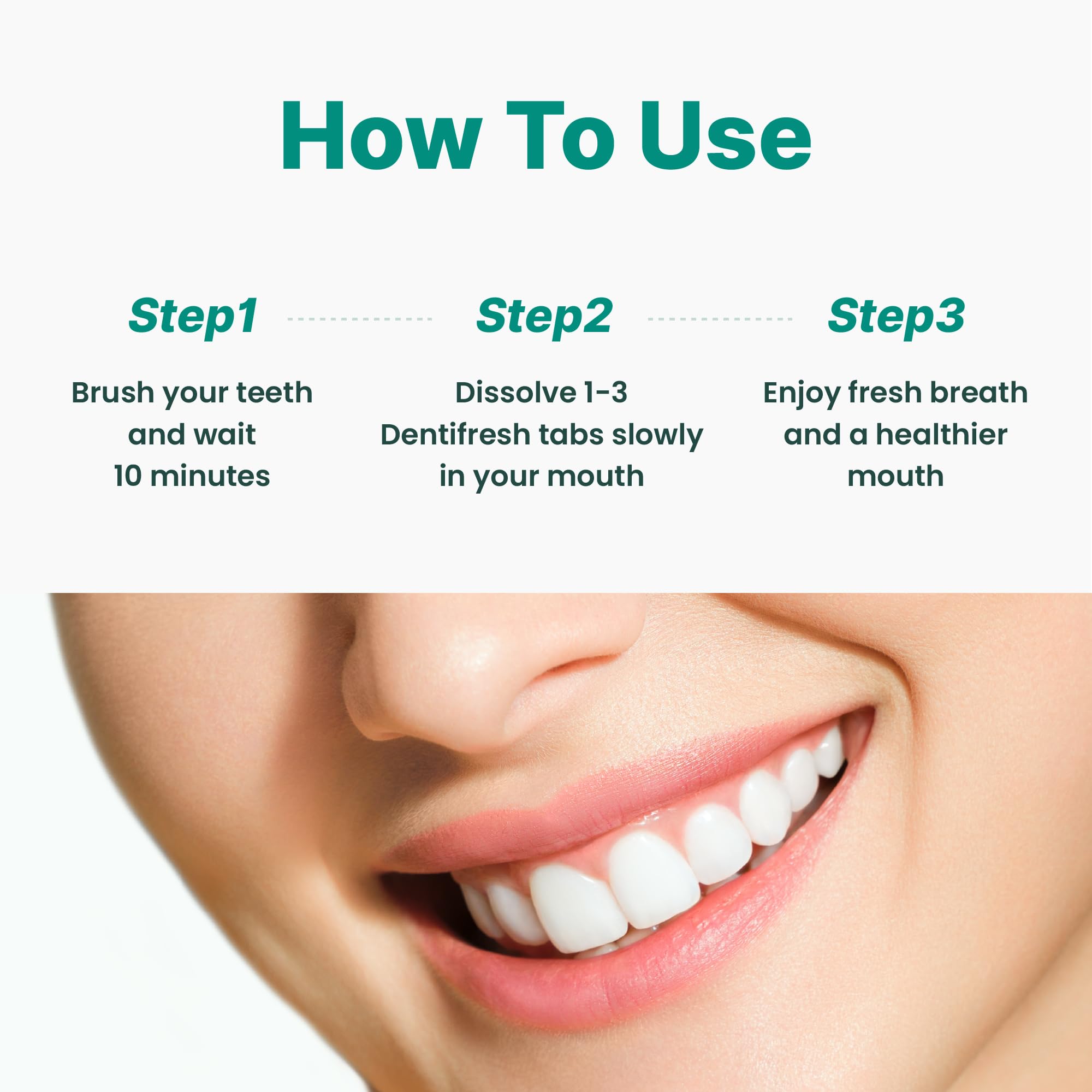 K-NUTRA Dentifresh Mint natural mint flavor provides pleasant taste during use