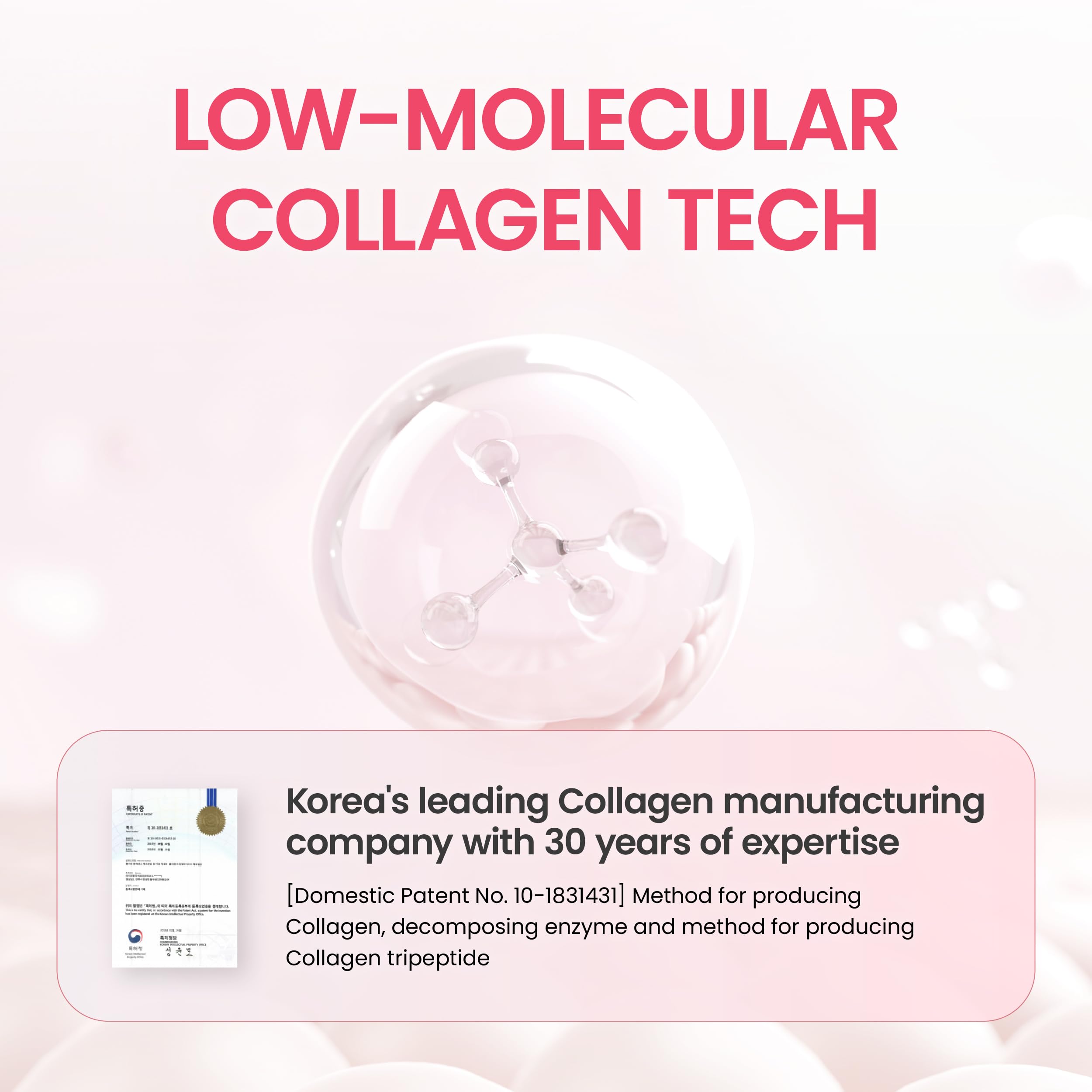 K-NUTRA K-Collagen Soft Peach Biotin supports hair and nails.
