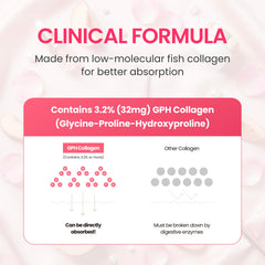 Packaging on-the-go highlights portability for K-NUTRA K-Collagen Soft Peach.