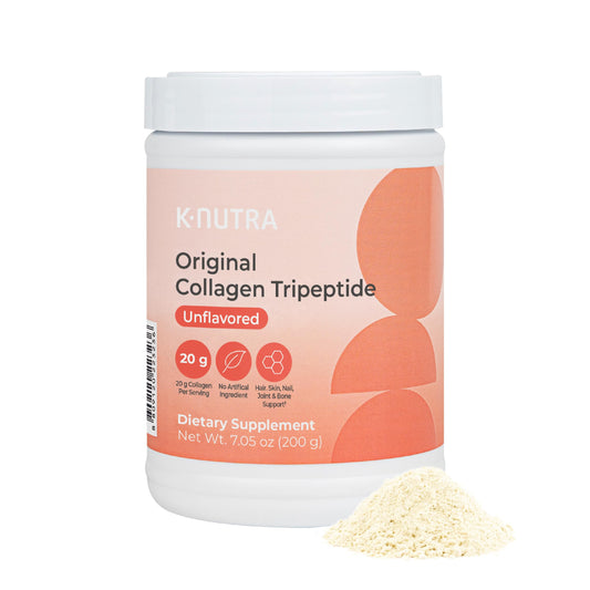 K-NUTRA Original Collagen Tripeptide pack ready for daily skincare routine