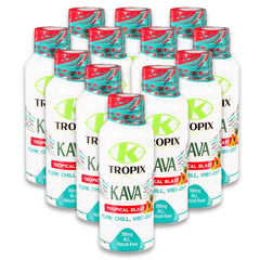 K Tropix Tropical Blast bottle on shelf for on-the-go relaxation