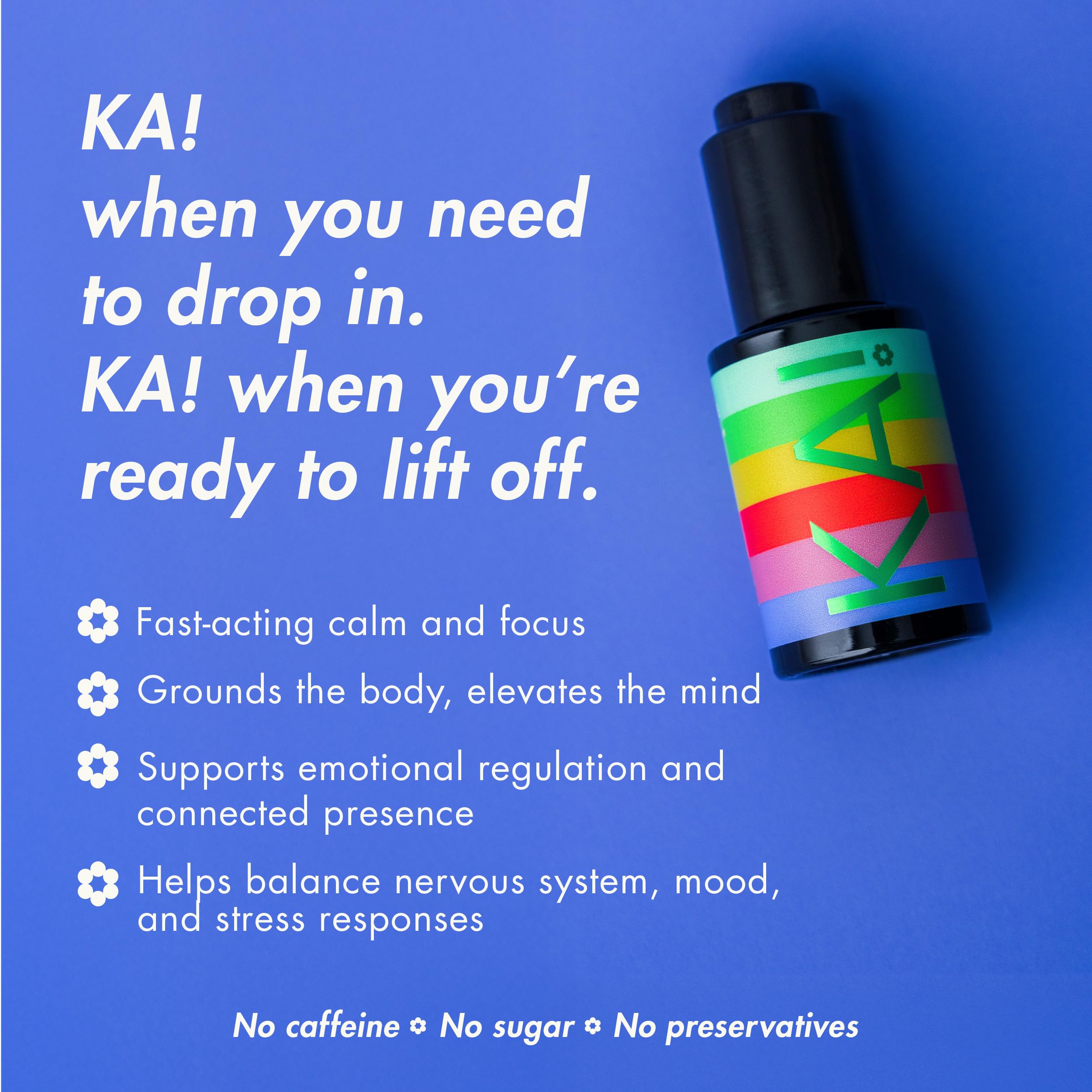 KA! Kanna tincture liquid drops ready for dosing and use