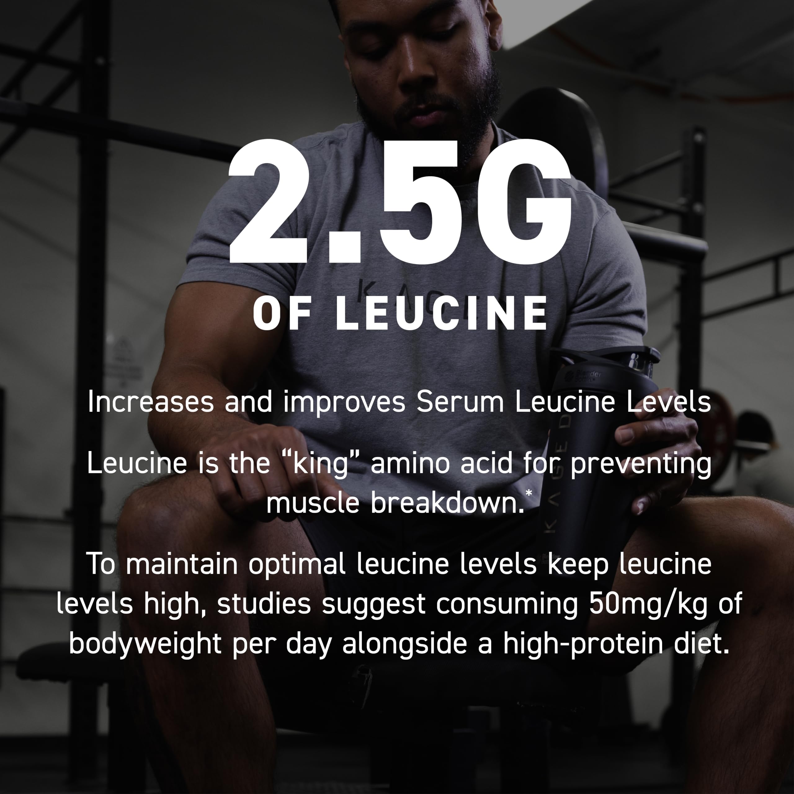 Kaged BCAAs mixed in beverages for on-the-go workouts.
