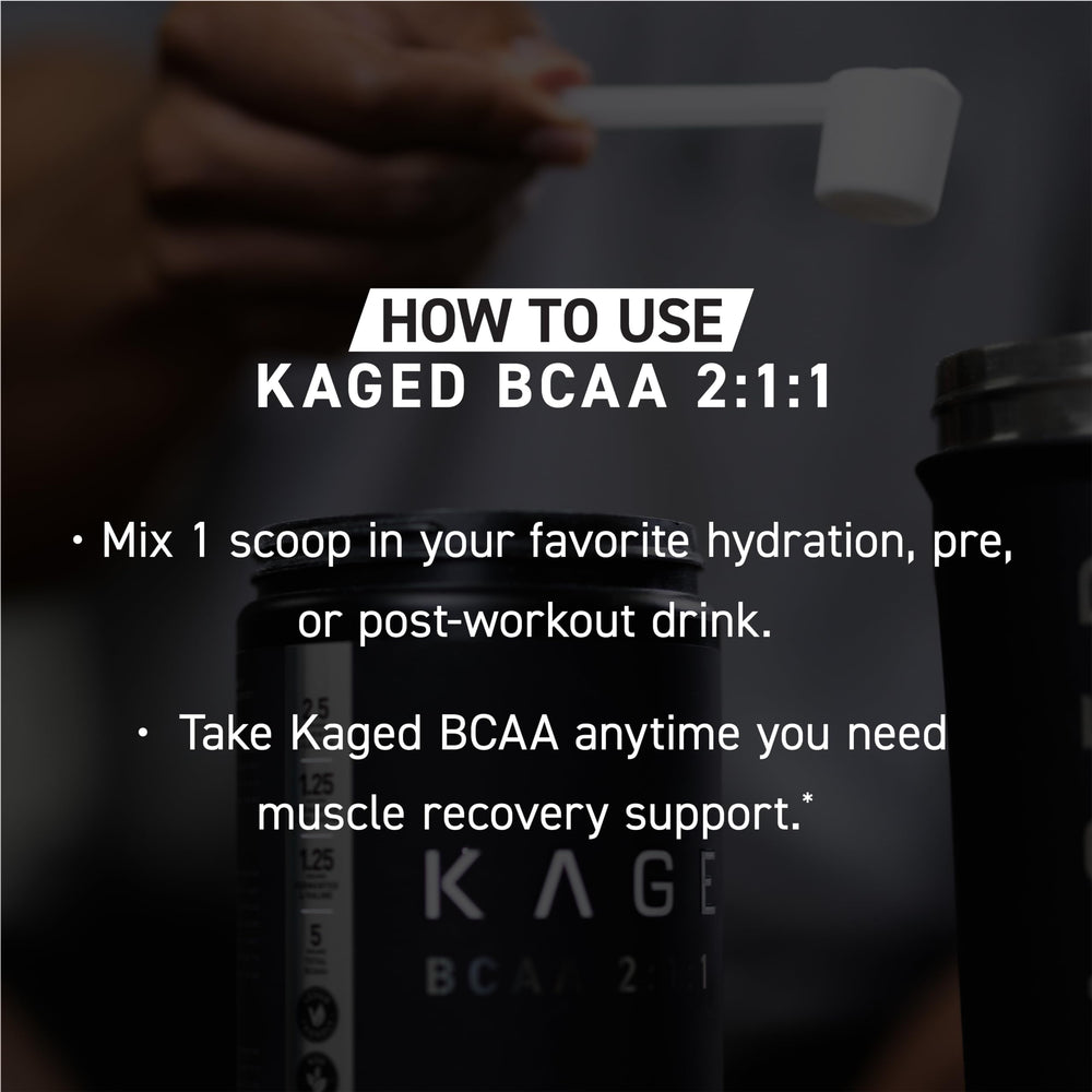 Kaged BCAAs vegan-friendly plant-based amino acids.