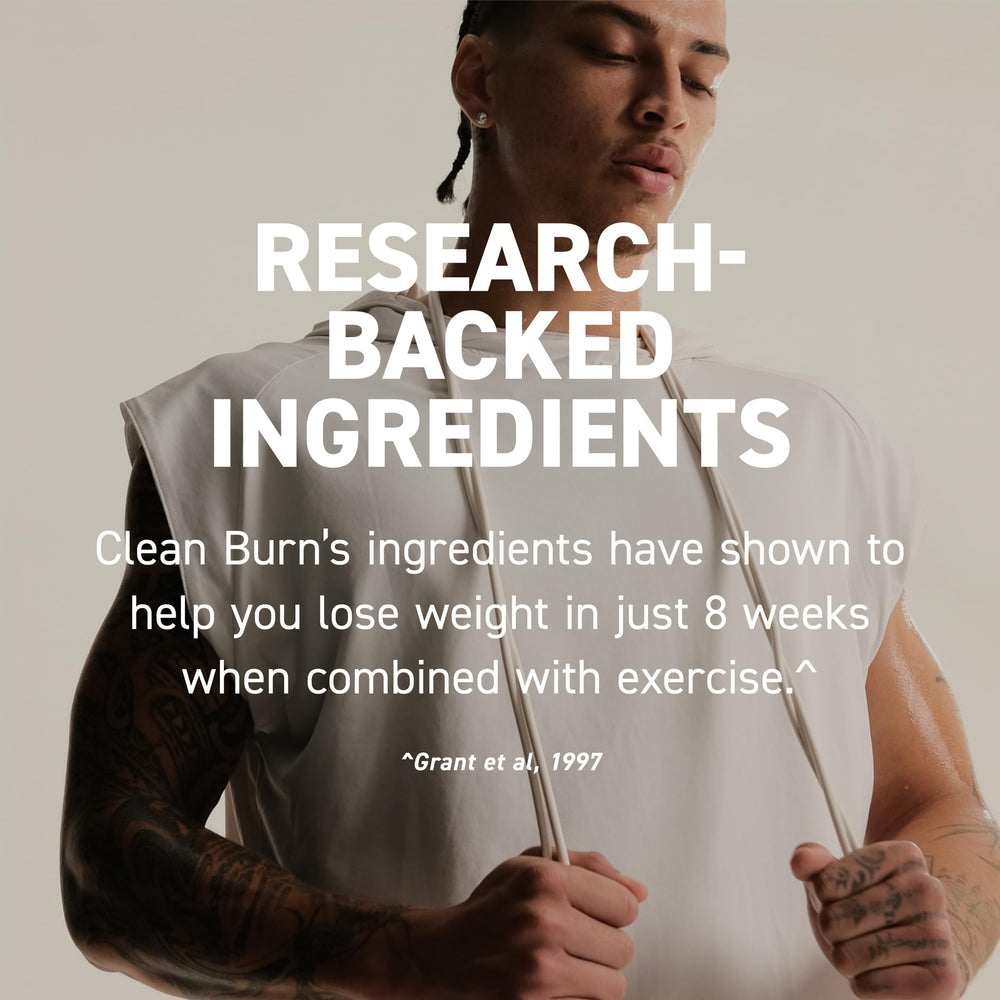 Kaged Clean Burn capsicum extract label emphasizing thermogenesis benefits.