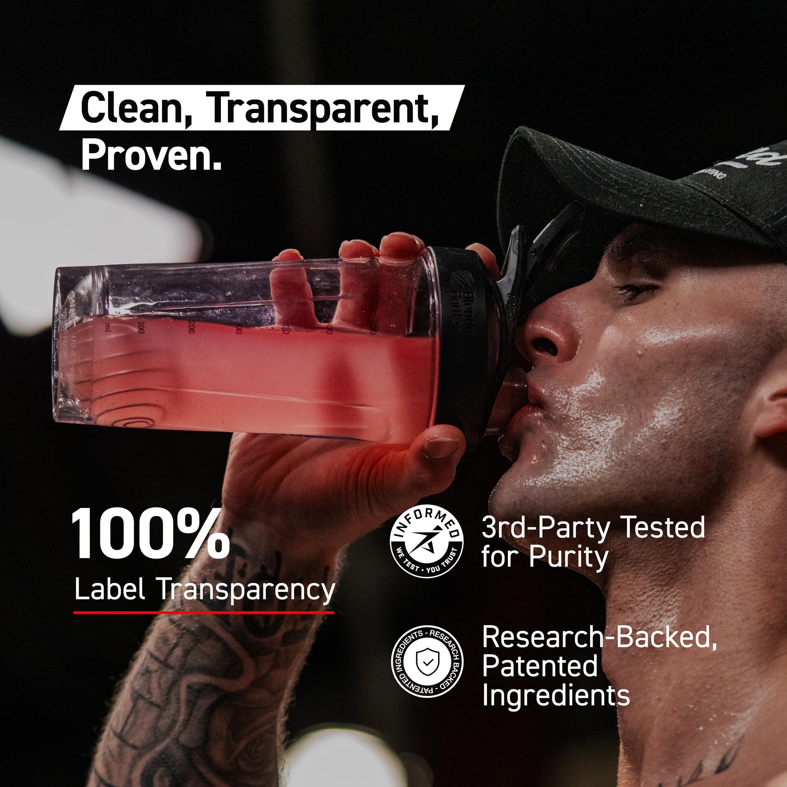 Kaged Clean Burn preworkout setup illustrating a light-energy option.