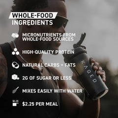Nutritional panel with 21 organic vitamins and minerals from Kaged Clean Meal.